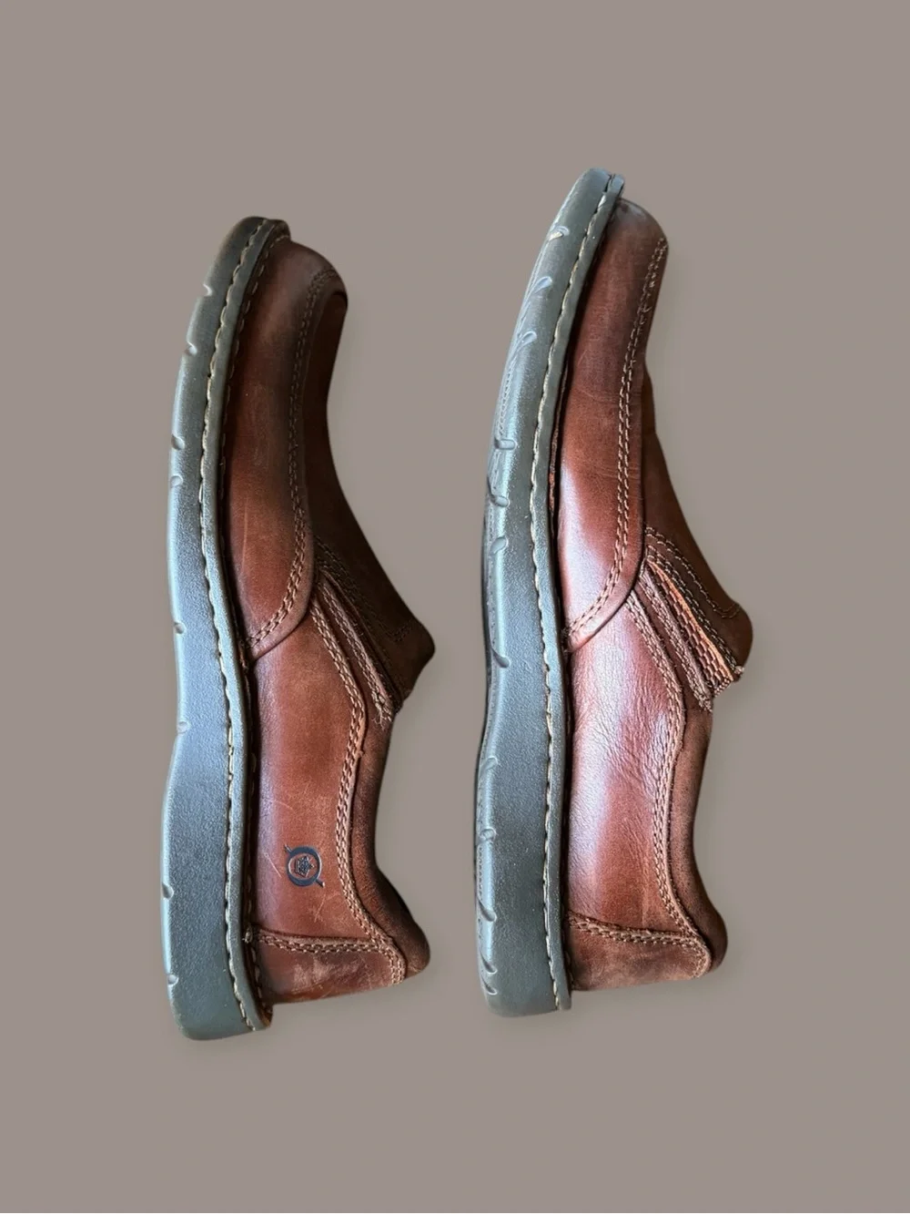 Born Men's Blast III Slip-On Loafers in Chestnut Brown